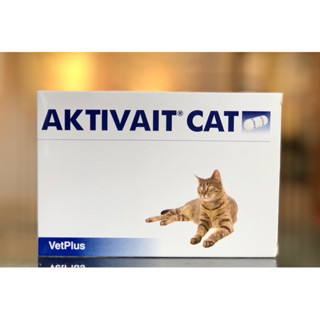 🐱Aktivait for cats อาหารเสริมสำหรับบำรุงสมองแมว 1กล่องมี60เม็ด🐱