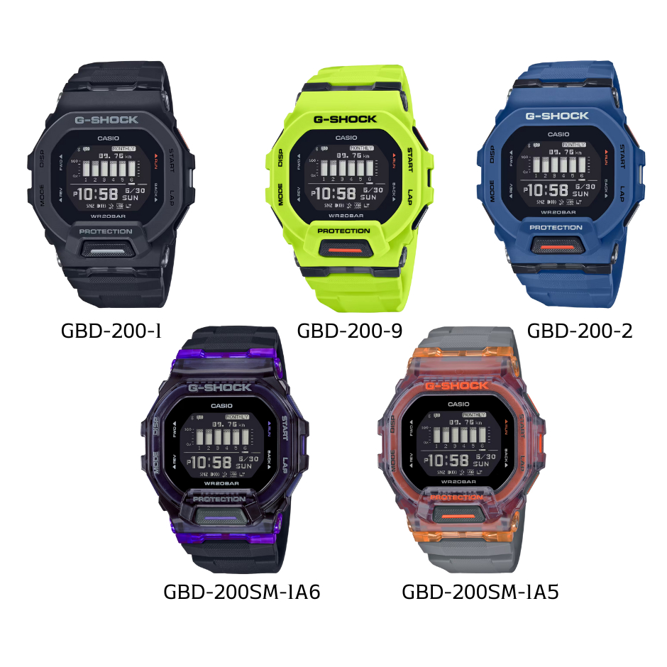 นาฬิกา G-shock ของแท้ ซีรี่ย์รุ่น GBD-200 รับประกัน 1 ปี