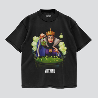 Power 7 Shop เสื้อยืดการ์ตูน ลาย "Evil Queen Poisonous" ดิสนีย์ คอลเลคชั่น "Disney Villains"  (TMP-004)