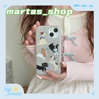 ❤️ส่งของขวัญ❤️ เคสไอโฟน 11 12 13 14 Pro Max ลูกสุนัข การ์ตูน กราฟฟิตี สไตล์คู่รัก ฤดูร้อน Case for iPhone สาวน่ารักหัวใจ