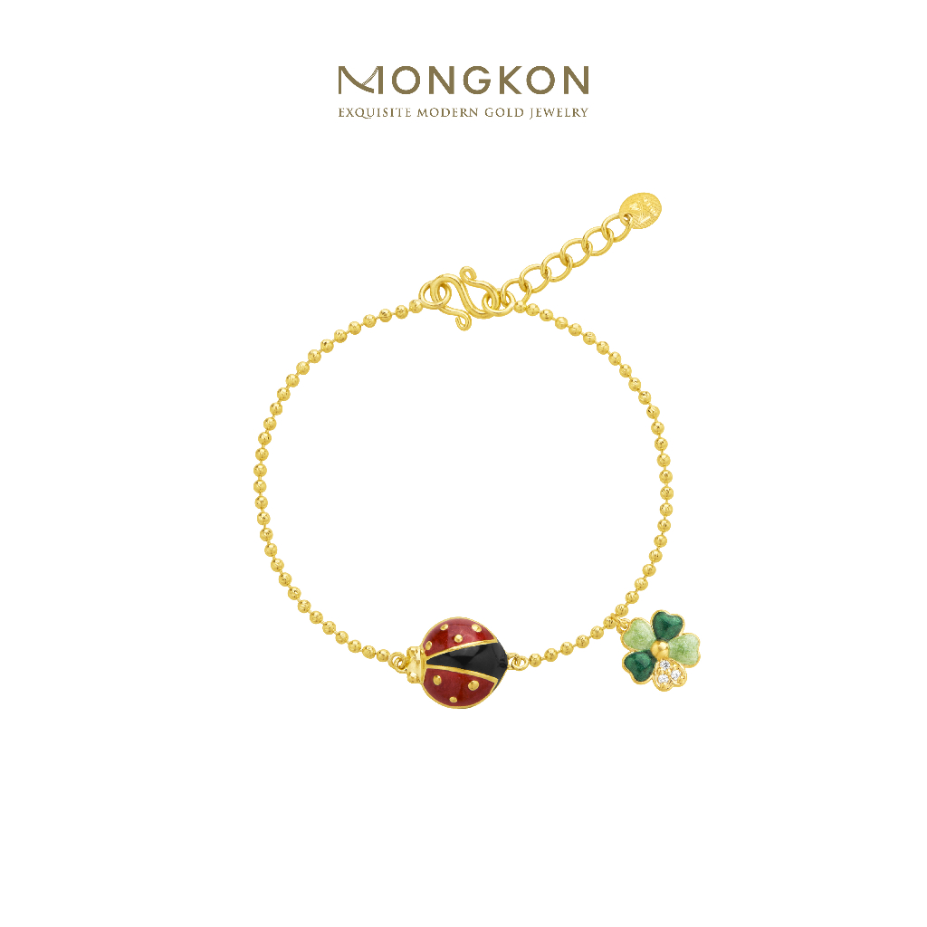 Mongkon Gold ทองคำแท้บริสุทธิ์สูง 96.5% สร้อยข้อมือ 1 - 2 สลึง Ladybug