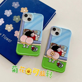 💕พร้อมส่ง💕iPhone 14 13 12 11 Pro Max เคส for เคสไอโฟน11 น่ารัก บางเบาพกพาง่าย การ์ตูน เครยอนชินจัง น่าสนใจ แปลกๆ Case