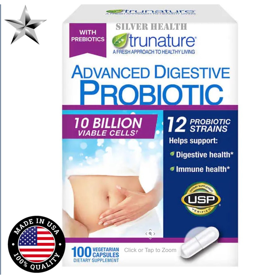 trunature Advanced Digestive Probiotic, 100 Capsules