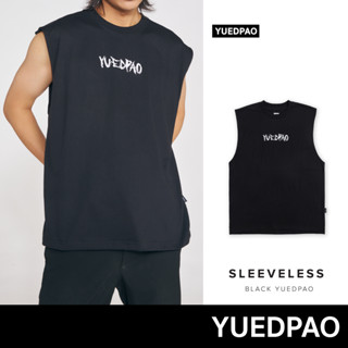 Yuedpao ยอดขาย No.1 เสื้อยืดแขนกุด รับประกันไม่ย้วย 2 ปี เสื้อยืดเปล่า เสื้อยืด Sleeveless Black yuedpao