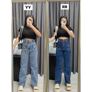 ❤️❤️พร้อมส่ง✅✅ยีนขายาว ทรงกระบอก Plussize