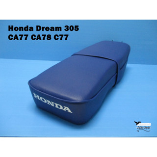 HONDA DREAM 305 CA77 CA78 C77 COMPLETE DOUBLE SEAT “BLUE”  // เบาะหมูยักษ์รูปิด สีน้ำเงิน สินค้าคุณภาพดี