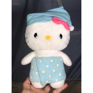 Hello Kitty Bath Time Bathrobe Sanrio Vintage ตุ๊กตา คิตตี้ ชุด อาบน้ำ งาน