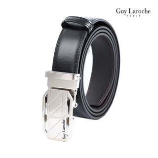 Guy Laroche เข็มขัดหนังผู้ชาย รุ่น MGB0042A - สีดำ