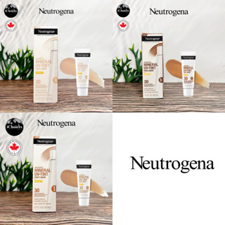 [Neutrogena] Purescreen+ Mineral UV Tint For Face with Vitamin E SPF 30, 32 ml ครีมกันแดด เนื้อทิ้นท์ กันน้ำ