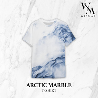 เสื้อยืดลายหินอ่อน(สีอาร์กติค): Arctic Marble T-shirt (Short-Sleeve)