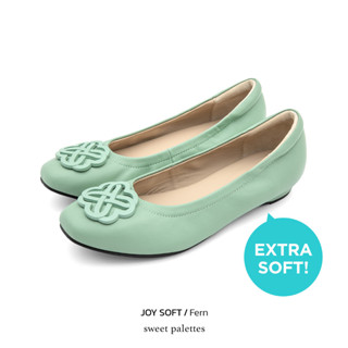 Sweet Palettes รองเท้าหนังแกะ Joy Soft Fern