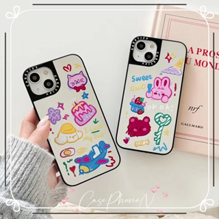 เคสไอโฟน iphone 11 14 Pro Max การ์ตูน กราฟ ขอบเต็ม ป้องกันการตก  เคส casetify iphone 12 13 Pro Case for iPhone