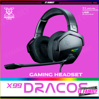 หูฟังเกมมิ่ง Nubwo X99 GAMING HEADSET 7.1 VIRTUAL SURROUND รับประกัน 2 ปี