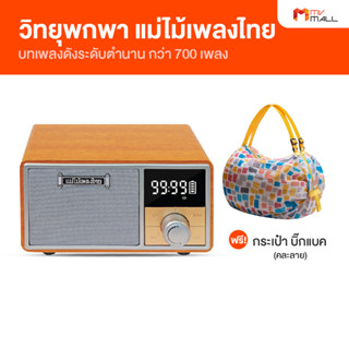 Maemaiplengthai (แม่ไม้เพลงไทย) วิทยุเพลงรุ่นเด็ดยอดเพลงดัง วิทยุพกพาเพื่อความบันเทิง รับประกัน 1 ปี