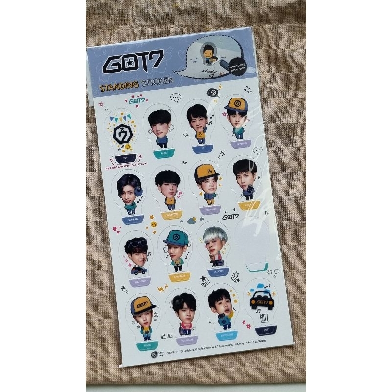 🇰🇷 ขายของสะสม สติกเกอร์ Got7 Standing Sticker Popup Got7