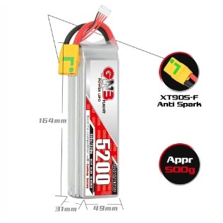 [แบตเตอรี่ 4เซล] GNB 4S 5200mah 110C XT90