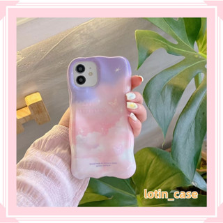 🎁ส่งของขวัญ🎁เคสไอโฟน สำหรับ 11 13 for iPhone Case 14 12 Pro Max ตลก น่ารัก เรียบง่าย เมฆ กันกระแทก ปกป้อง เคสโทรศัพท์