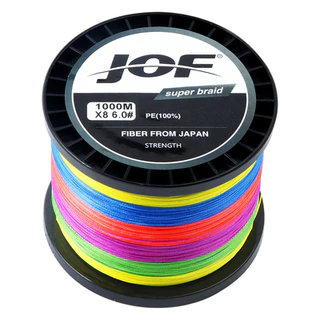 JOF X8 1000M JOF 1000เมตร 8เส้น PE สายการประมงถักซุปเปอร์แข็งแกร่ง 500เมตร PE สายถักเส้นตกปลาเกียร์ fish