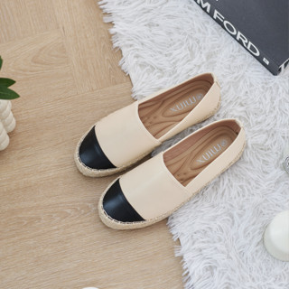 Minx รุ่น chloe leather extra soft สี beige พื้นนุ่ม