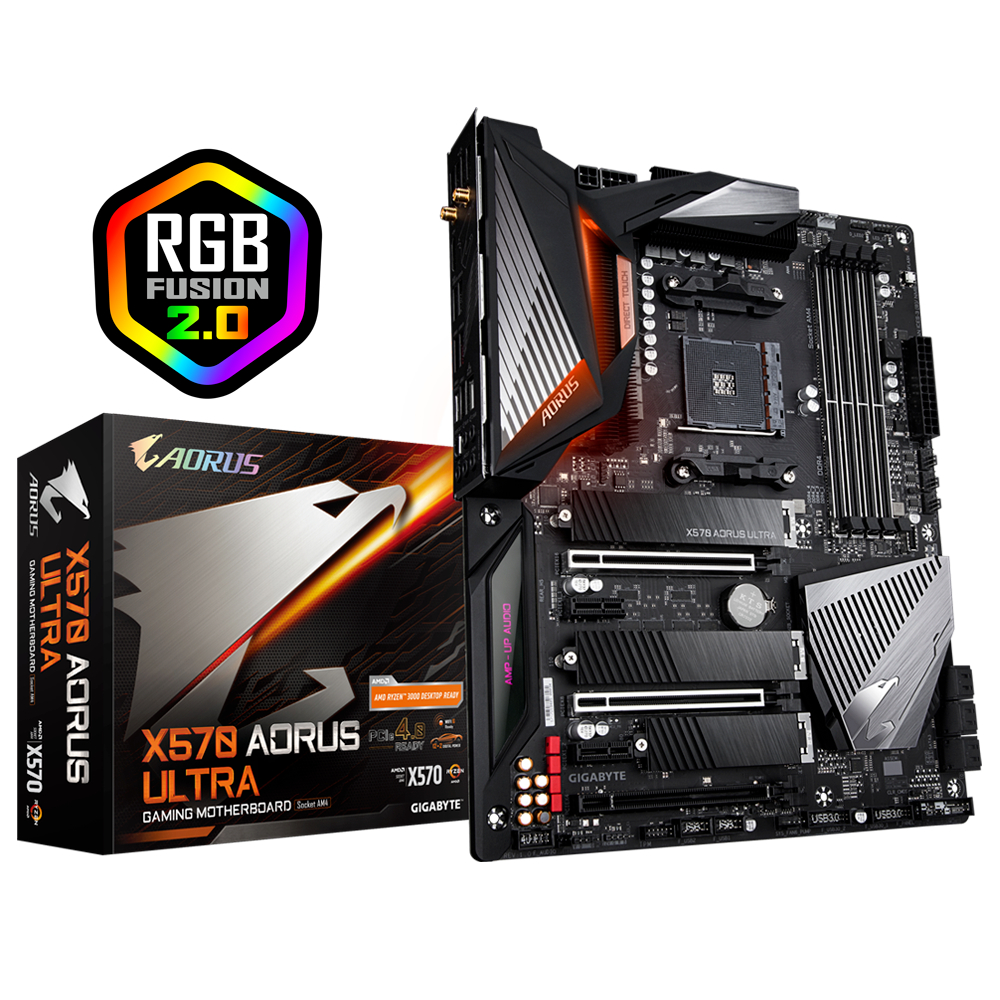 MAINBOARD (เมนบอร์ด) AM4 GIGABYTE X570 AORUS ULTRA ตัวท็อป พร้อมส่ง