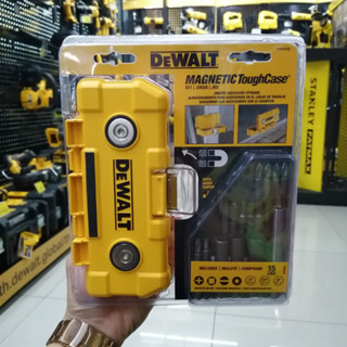 DEWALT ชุดดอกไขควง 15 ชิ้น + กล่องแม่เหล็ก รุ่น DWMTC15