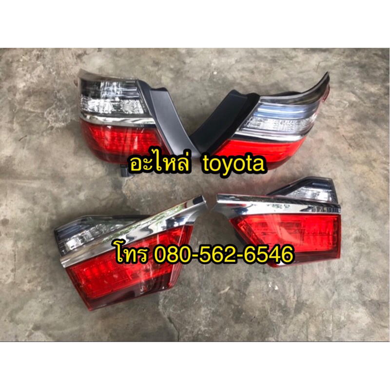 ไฟฝาท้าย camry 2015-2018 ไฟทับทิมคัมรี่ ไฟทับทิมcamry ไฟฝาท้าย