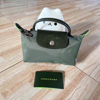 กดสั่งที่ link รวม Pre-order ✈️ กระเป๋า LONGCHAMP LE PLIAGE Green Pouch With Handle Color: Forest