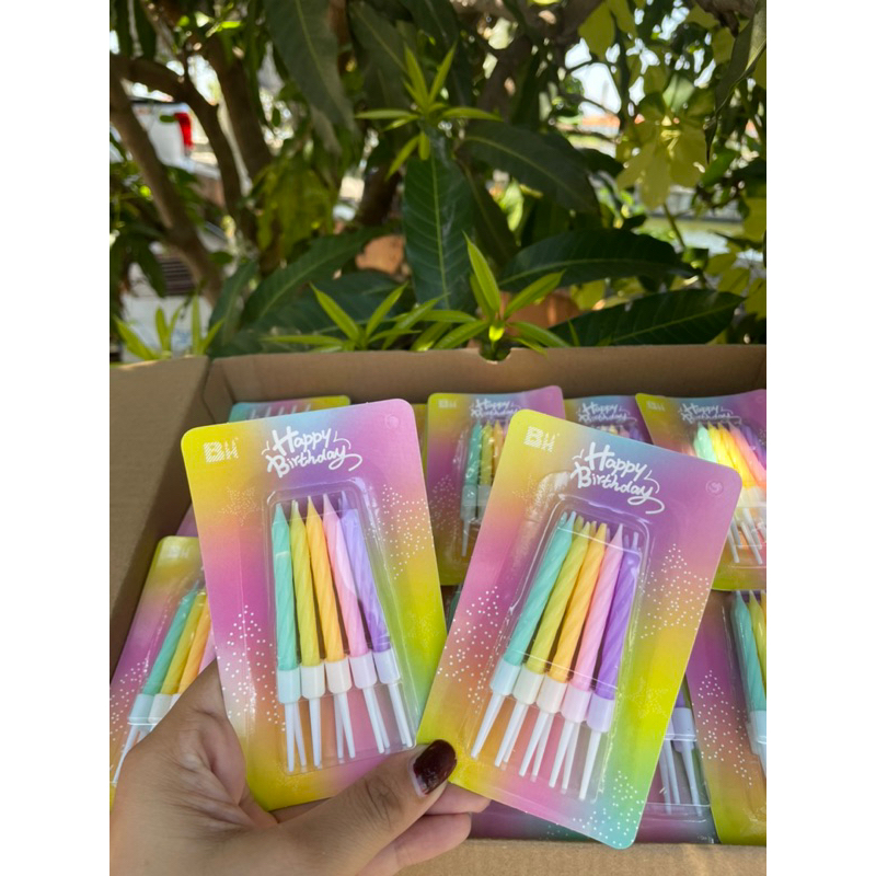 เทียนวันเกิด เทียนปักเค้ก รุ่นแฟรี่เทล พร้อมส่งในไทย