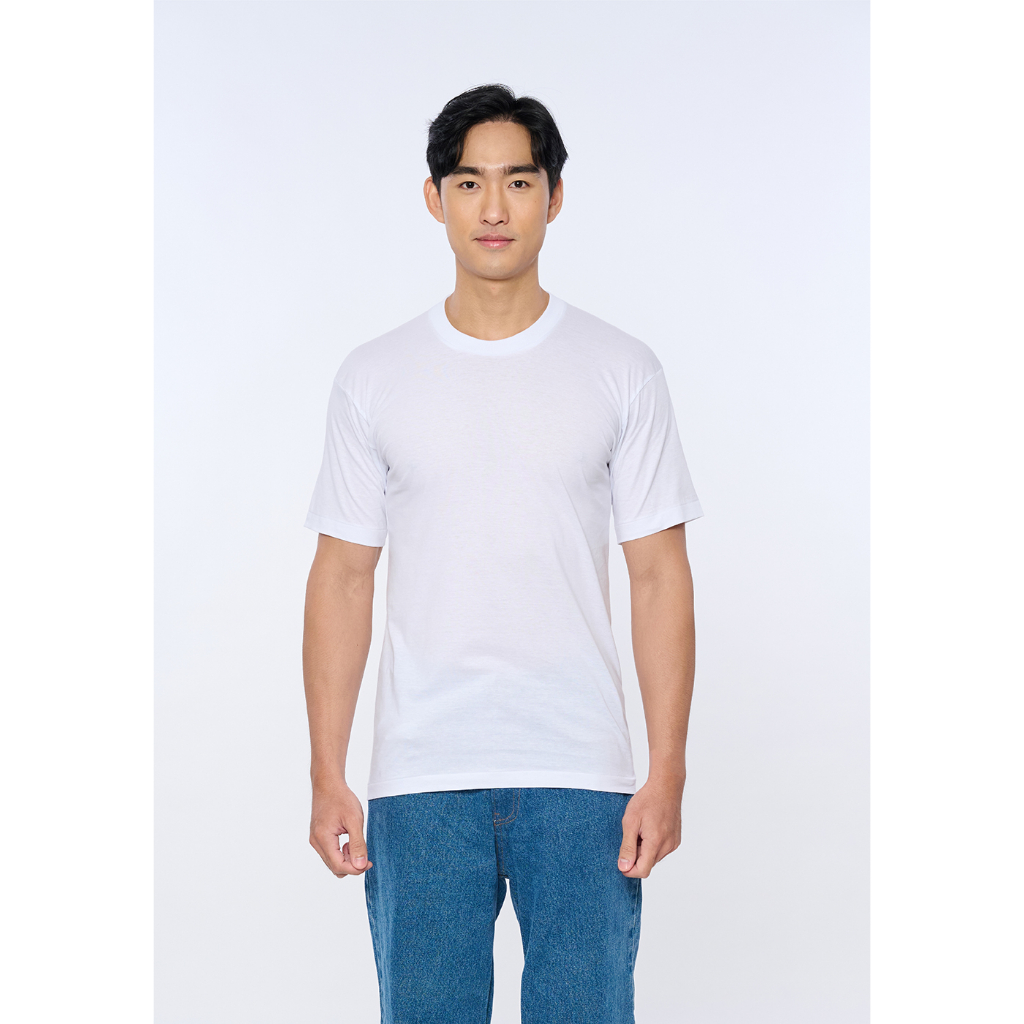 เสื้อยืดตราห่านคู่  ของแท้ 100% Double Goose(ดับเบิ้ลกูส) ( 34-52) สีขาว/สีดำ