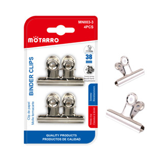 คลิปหนีบเหล็ก คลิปหนีบกระดาษ คลิปหนีบอเนกประสงค์Motarro Binder Clips