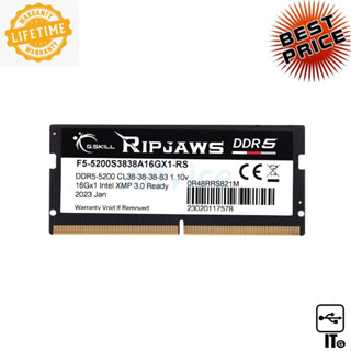 RAM DDR5(5200, NB) 16GB G.SKILL RIPJAWS (F5-5200S3838A16GX1-RS) ประกัน LT. NOTEBOOK DDR5 แรม