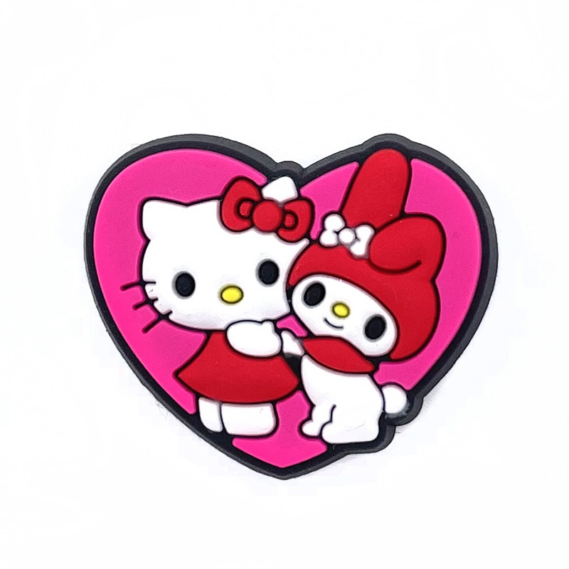 ตัวติดรองเท้า Pvc ตัวการ์ตูน มายเมโลดี้ Melody Kulomi kitty สำหรับตกแต่ง Diy รองเท้าหัวโต CROCS JIBBITZ ติดง่าย น่ารัก