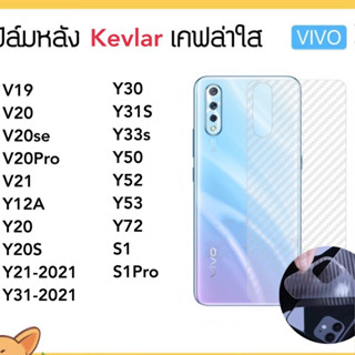 Kevlar ฟิล์มหลัง เคฟล่า For VIVO V19 V20 V20SE V20Pro V21 Y12A Y20 Y20S Y21 Y30 Y31 Y31S Y50 Y33s Y52 Y53 Y72 S1 S1Pro