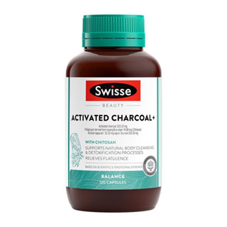 Swisse Beauty Activated Charcoal+ 120 Capsules ถ่านกัมมันต์ + 120 เม็ด