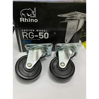 ล้อยางดำ แป้น Rhino 2” ราคาต่อ 4 ล้อ