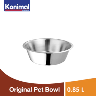 Kanimal Original Pet Bowl ชามอาหาร ชามน้ำ ชามสแตนเลส สำหรับสุนัขและแมว Size S / M / L/ XL (เลือกขนาด)