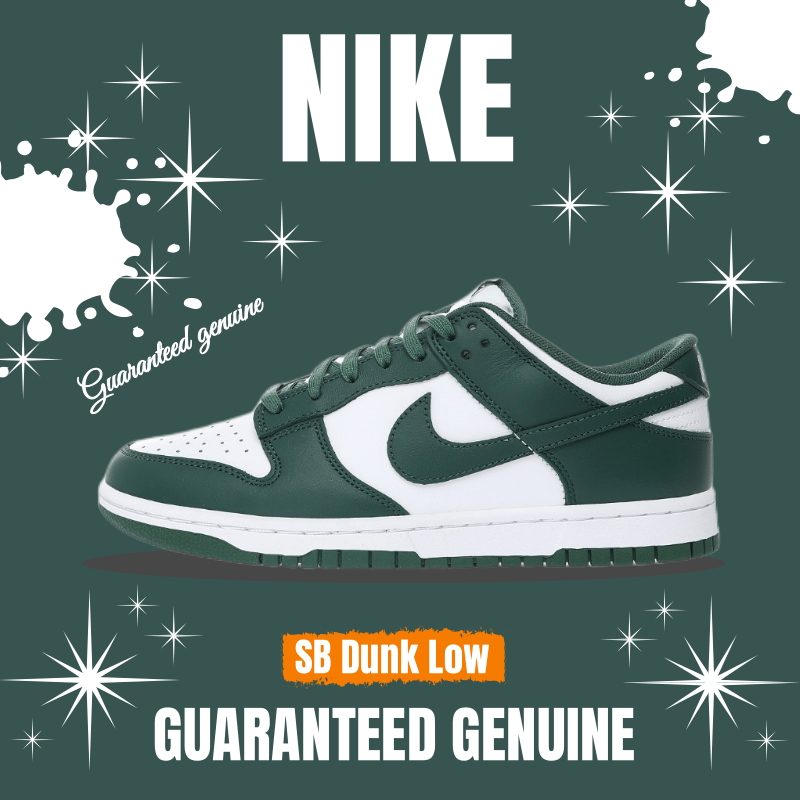 （จัดส่งฟรี） Nike SB Dunk Low"Team Green" DD1391-101