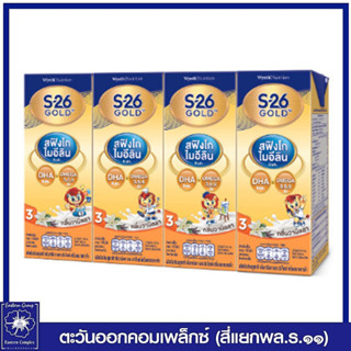 [1 แพ็ค ] เอส-26 โกลด์  นมยูเอชที สูตร 3 กลิ่นวานิลลา 180 มล. แพ็ค 4 กล่อง 5670