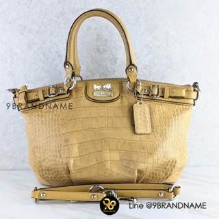 Coach 18602 Madison Embossed Croc Leather Sophia