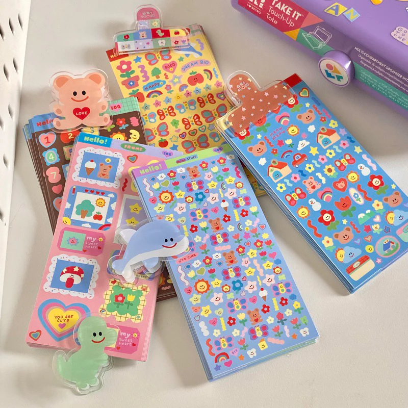 สติกเกอร์PP 3x5 นิ้ว ไดคัท soqstuff ลอกออกแปะได้เลย สติกเกอร์ PP