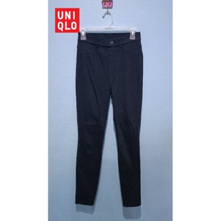 กางเกงผ้ายืด uniqlo ไซส์ M สกินนี่ สีดำ