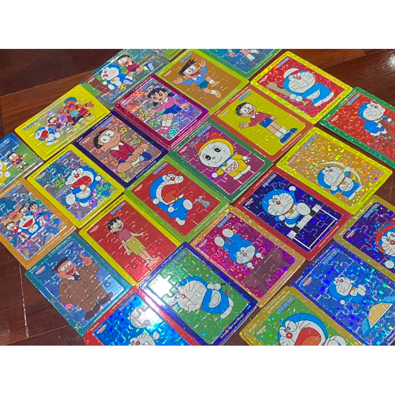 การ์ดจิ๊กซอโดราเอม่อน แบบวิบวับ