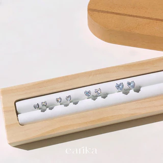 earika.earrings - diamond heart stud ต่างหูเพชรเม็ดเดี่ยวทรงหัวใจ (มีให้เลือก 2 สี 4 ขนาด) เหมาะสำหรับคนแพ้ง่าย