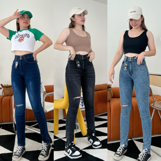 🔥 SKinnyเดฟแต่งขาด🔥เนื้อผ้านำเข้า