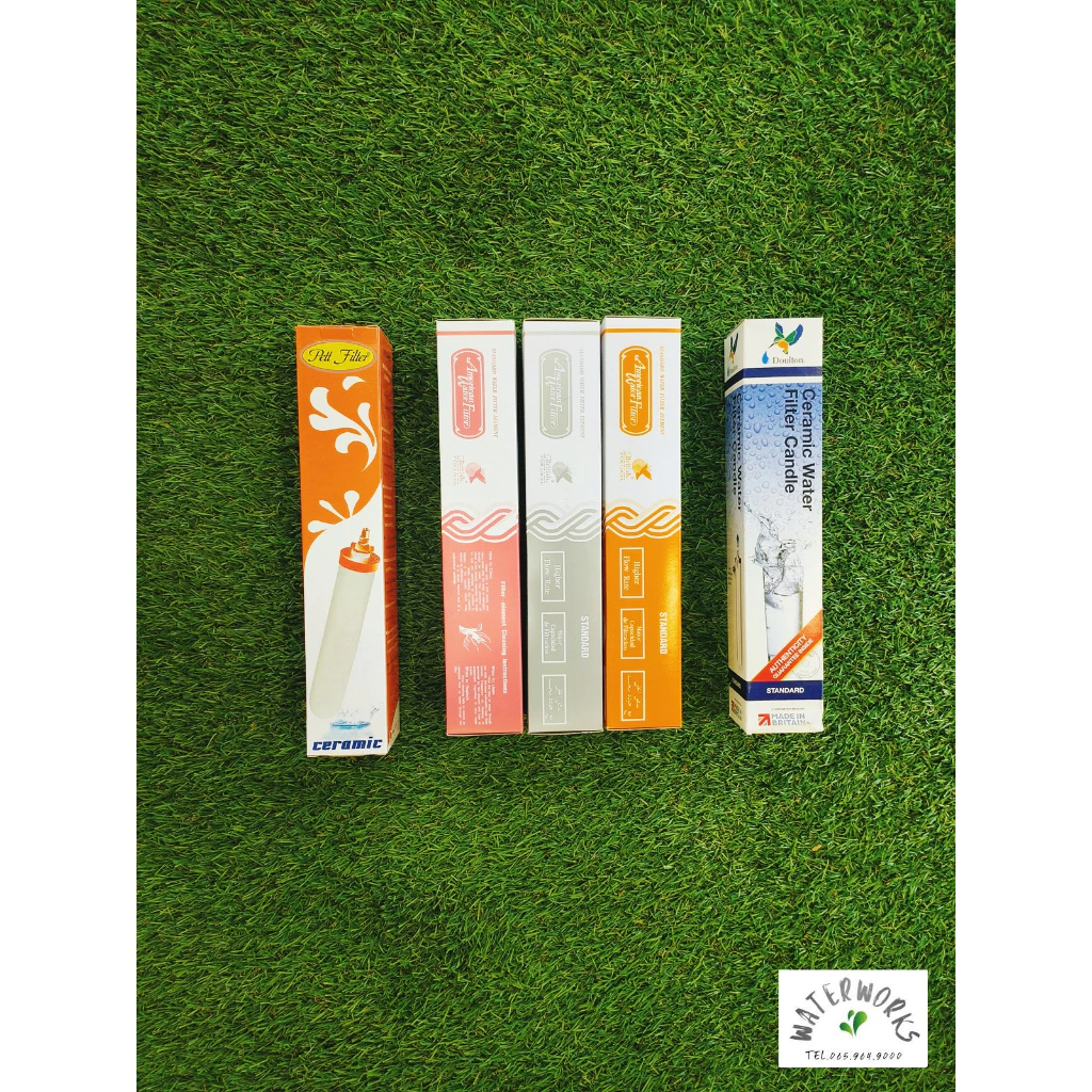ไส้กรองน้ำเซรามิค (Ceramic Water Filter) - ไส้อเมริกัน สีชมพู สีเทา สีส้ม Pett Doulton ดาวตัล