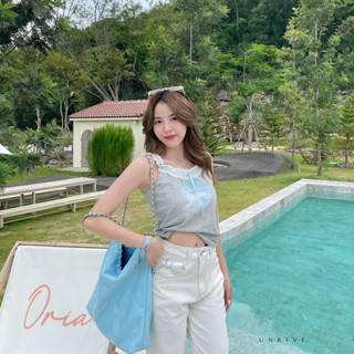 เสื้อกล้ามลายน้องแมว สีเทา