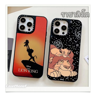 ✨ส่งของขวัญ✨เคส for iPhone 11 14 Pro Max Case for iPhone 12 13 ป้องกันการตก การป้องกัน ราชาสิงโต การ์ตูน สาวน่ารักหัวใจ