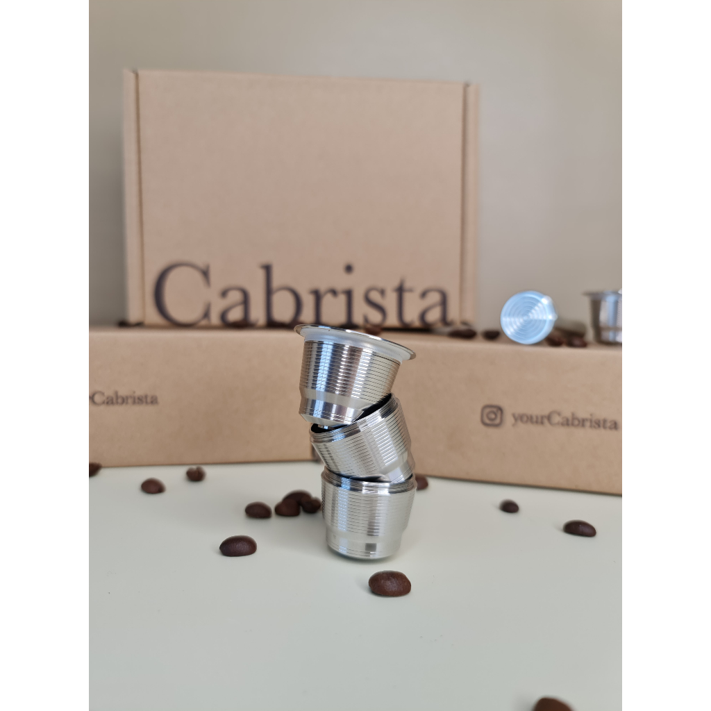 1 Capsule | Cabrista แคปซูลสแตนเลสสำหรับ Nespresso | Cabrista Reusable Capsule for Nespresso