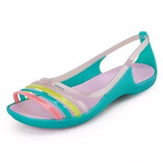 Crocsแนวโน้มของรองเท้าผู้หญิงรองเท้าแตะที่มีสีสัน Isabella ฤดูร้อนแบนสบายรองเท้าชายหาดรองเท้าแตะ202463 REkc