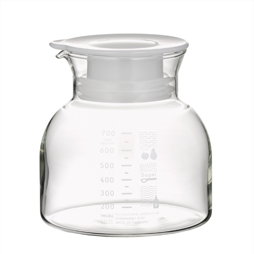 iwaki T712/3MV-W ขวดโหลแก้วหมักผักผลไม้มีวาล์ว แบรนด์ญี่ปุ่น แก้วใสและเบามาก มีส่งฟรี (ใส่ไมโครเวฟได้พร้อมฝา)